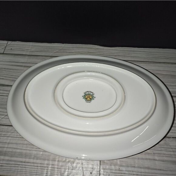 Noritake Morimura Hand Painted Nippon Cornwall Kitchen Gravy Boat & Underplate - Picture 7 of 9
